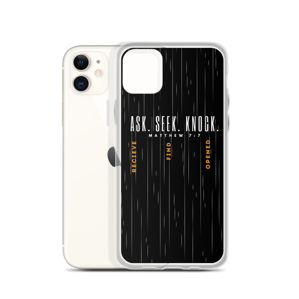 ASK | SEEK | KNOCK iPhone Case