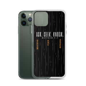 ASK | SEEK | KNOCK iPhone Case