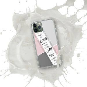 Proverbs 3:5 iPhone Case (Pink)