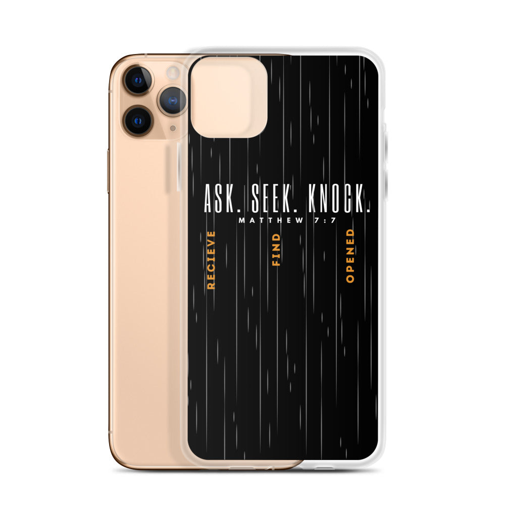 ASK | SEEK | KNOCK iPhone Case