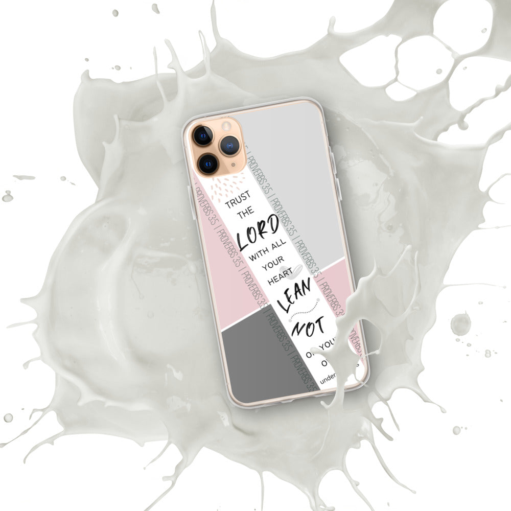 Proverbs 3:5 iPhone Case (Pink)