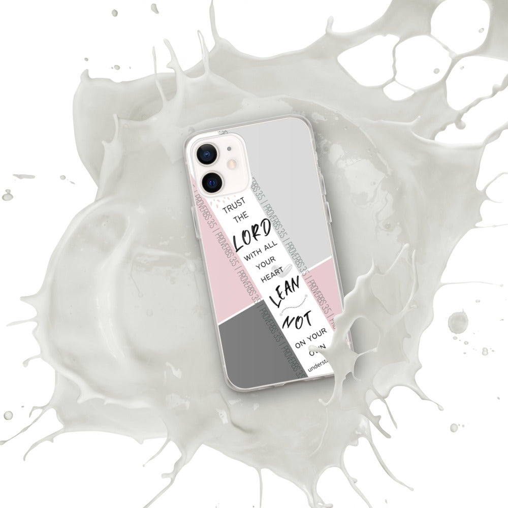 Proverbs 3:5 iPhone Case (Pink)