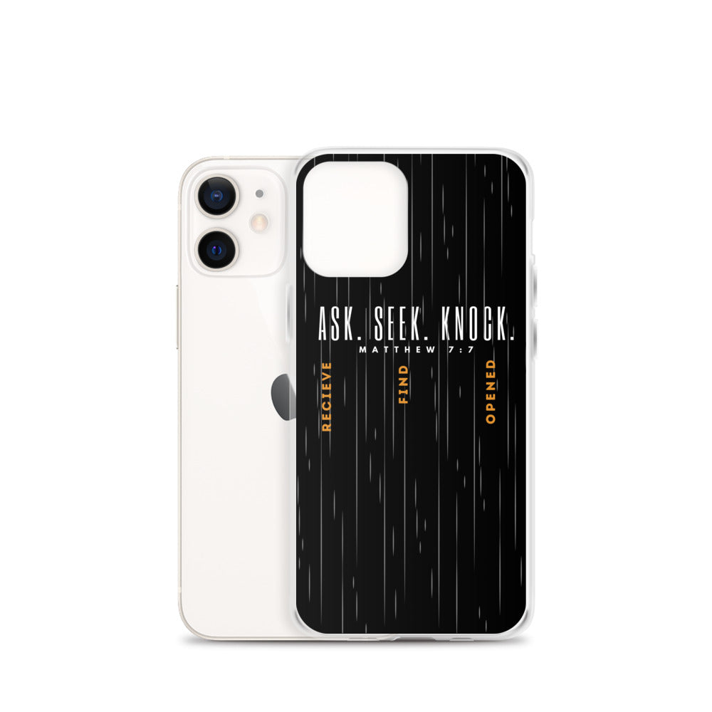 ASK | SEEK | KNOCK iPhone Case