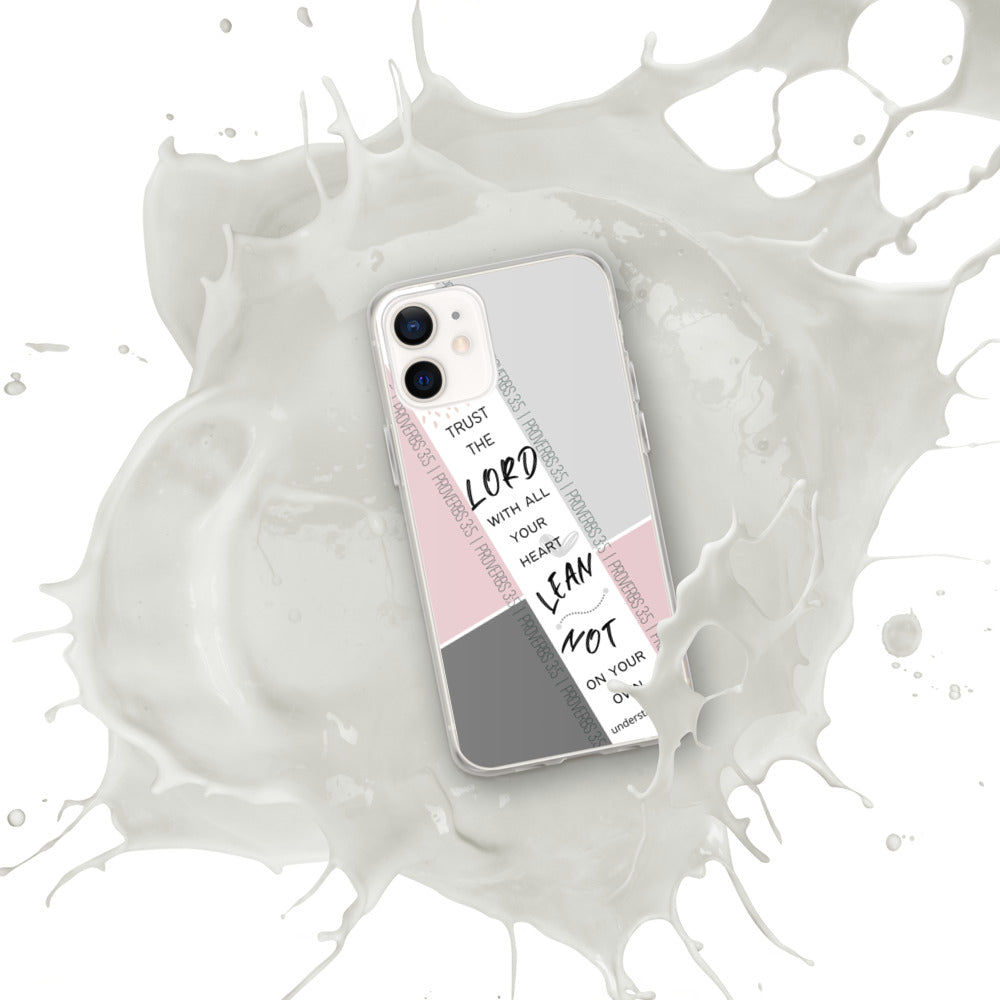 Proverbs 3:5 iPhone Case (Pink)