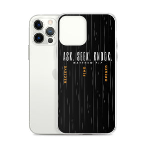 ASK | SEEK | KNOCK iPhone Case