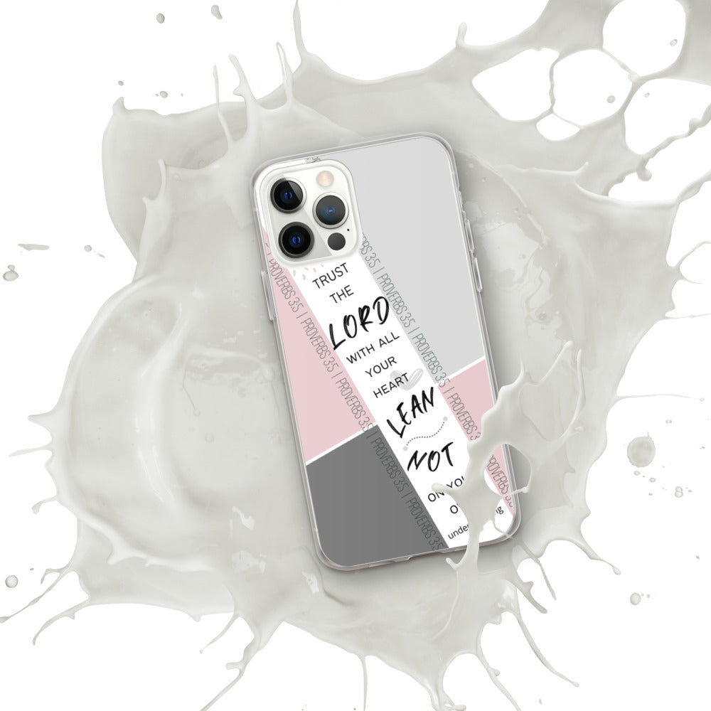 Proverbs 3:5 iPhone Case (Pink)