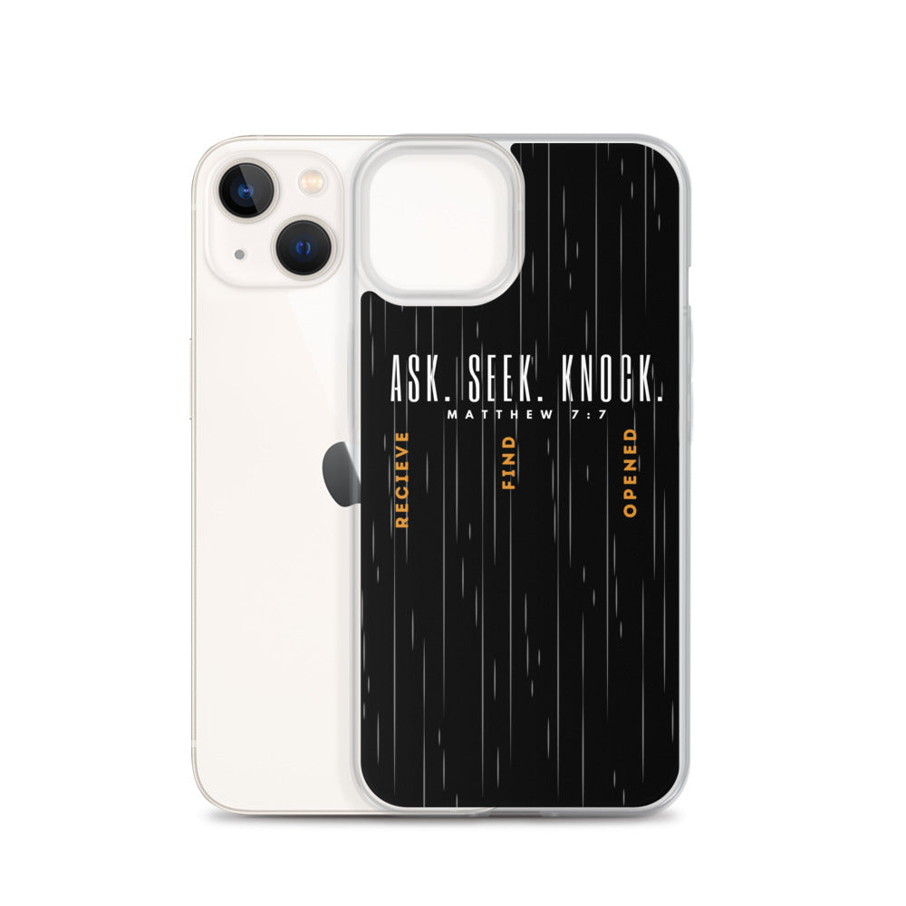 ASK | SEEK | KNOCK iPhone Case