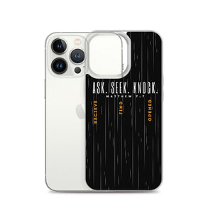 ASK | SEEK | KNOCK iPhone Case