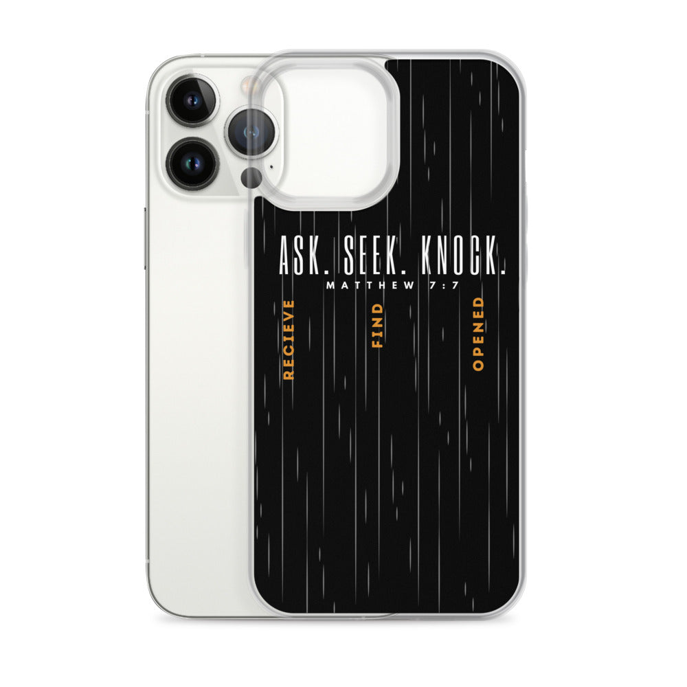 ASK | SEEK | KNOCK iPhone Case