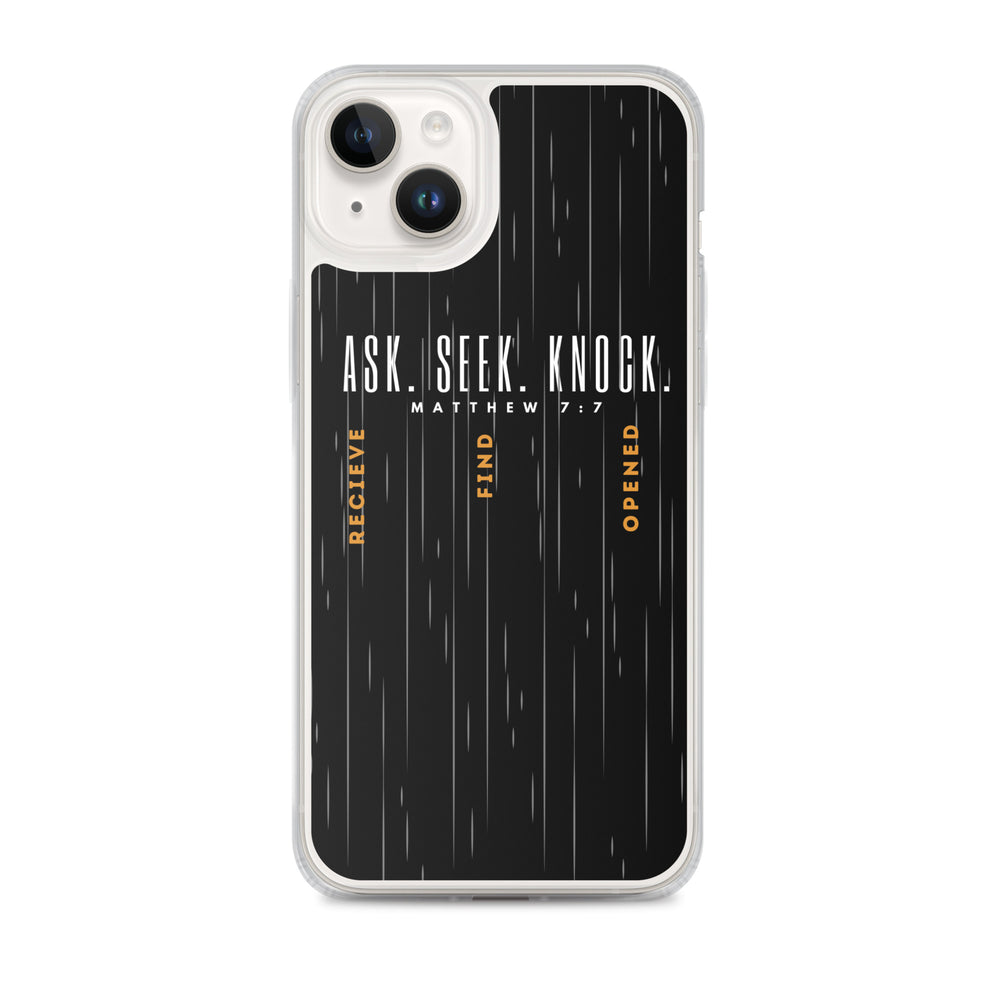 ASK | SEEK | KNOCK iPhone Case