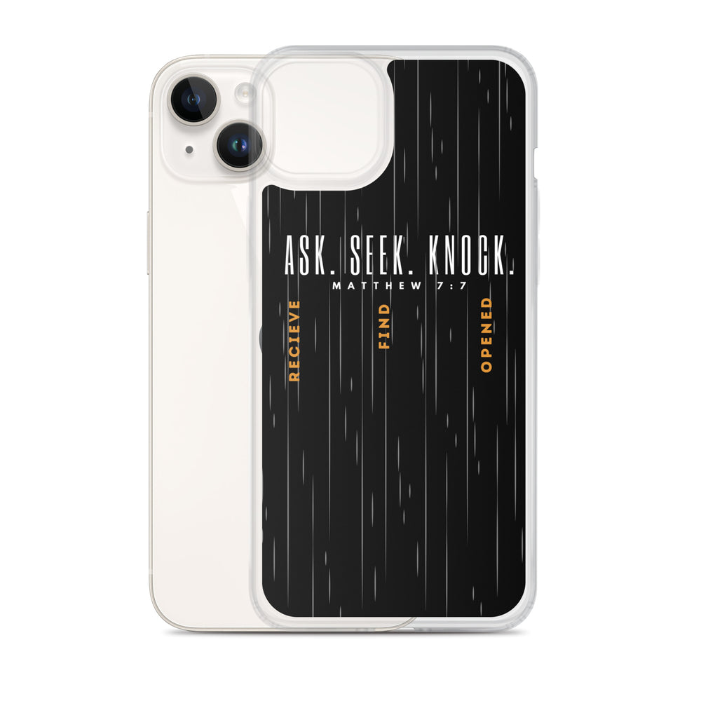 ASK | SEEK | KNOCK iPhone Case