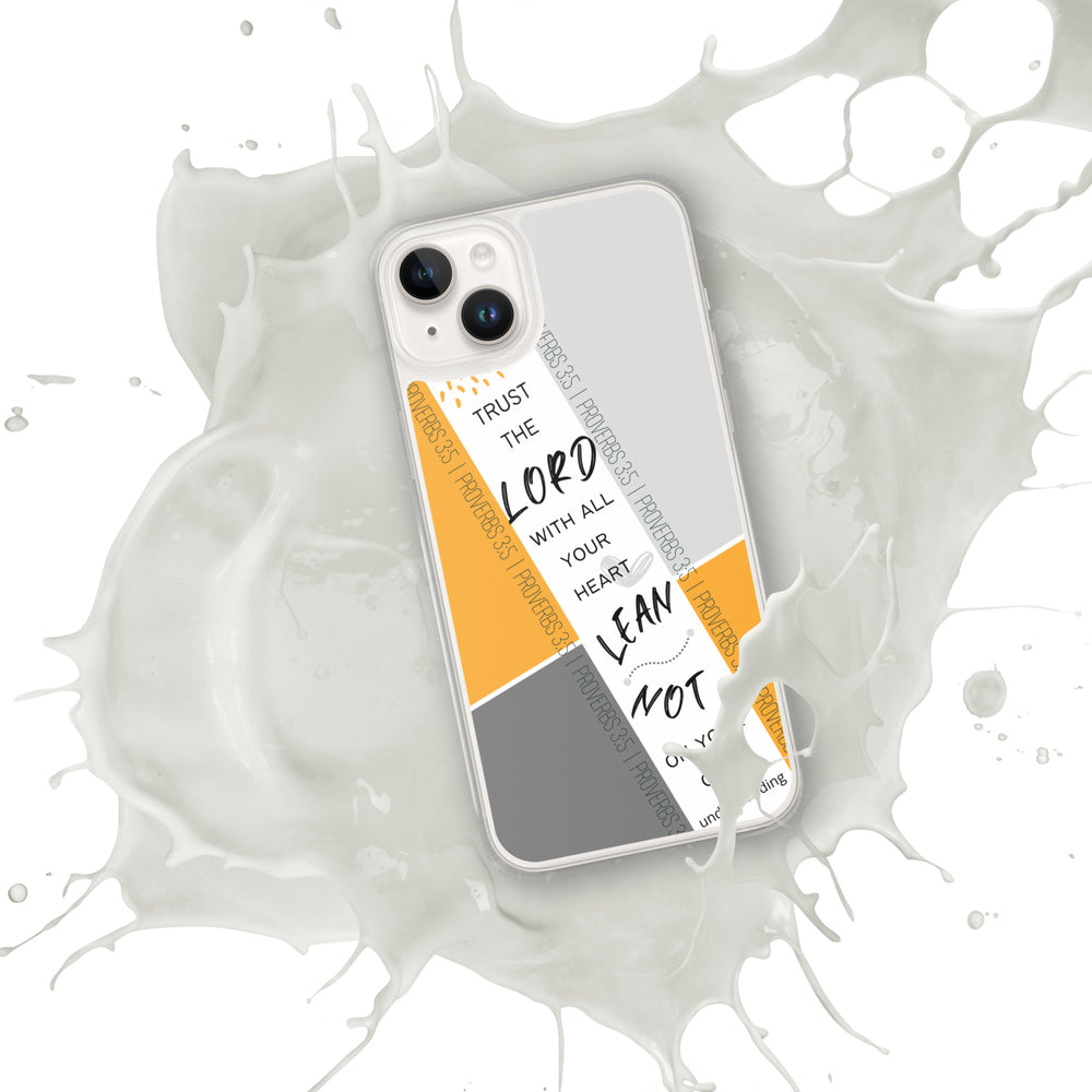 Proverbs 3:5 iPhone Case (Mustard)