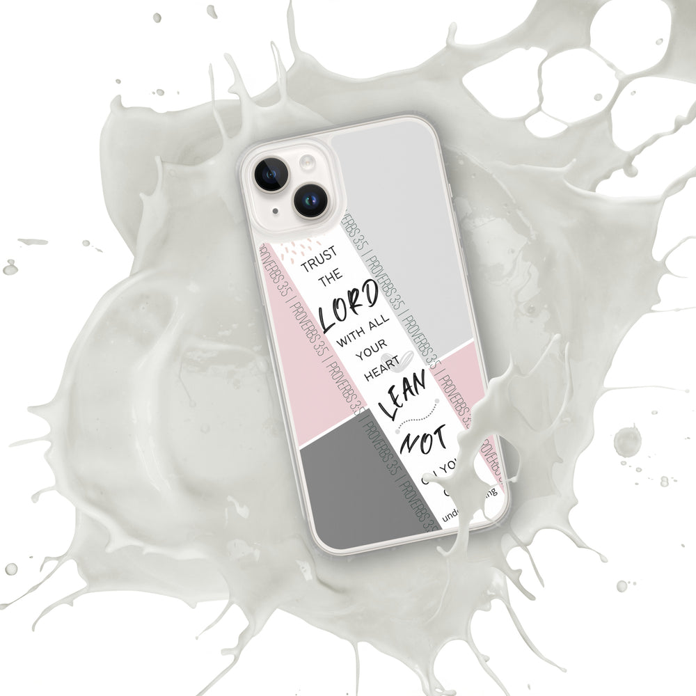 Proverbs 3:5 iPhone Case (Pink)