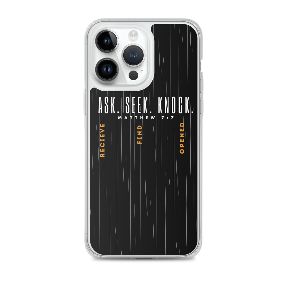 ASK | SEEK | KNOCK iPhone Case