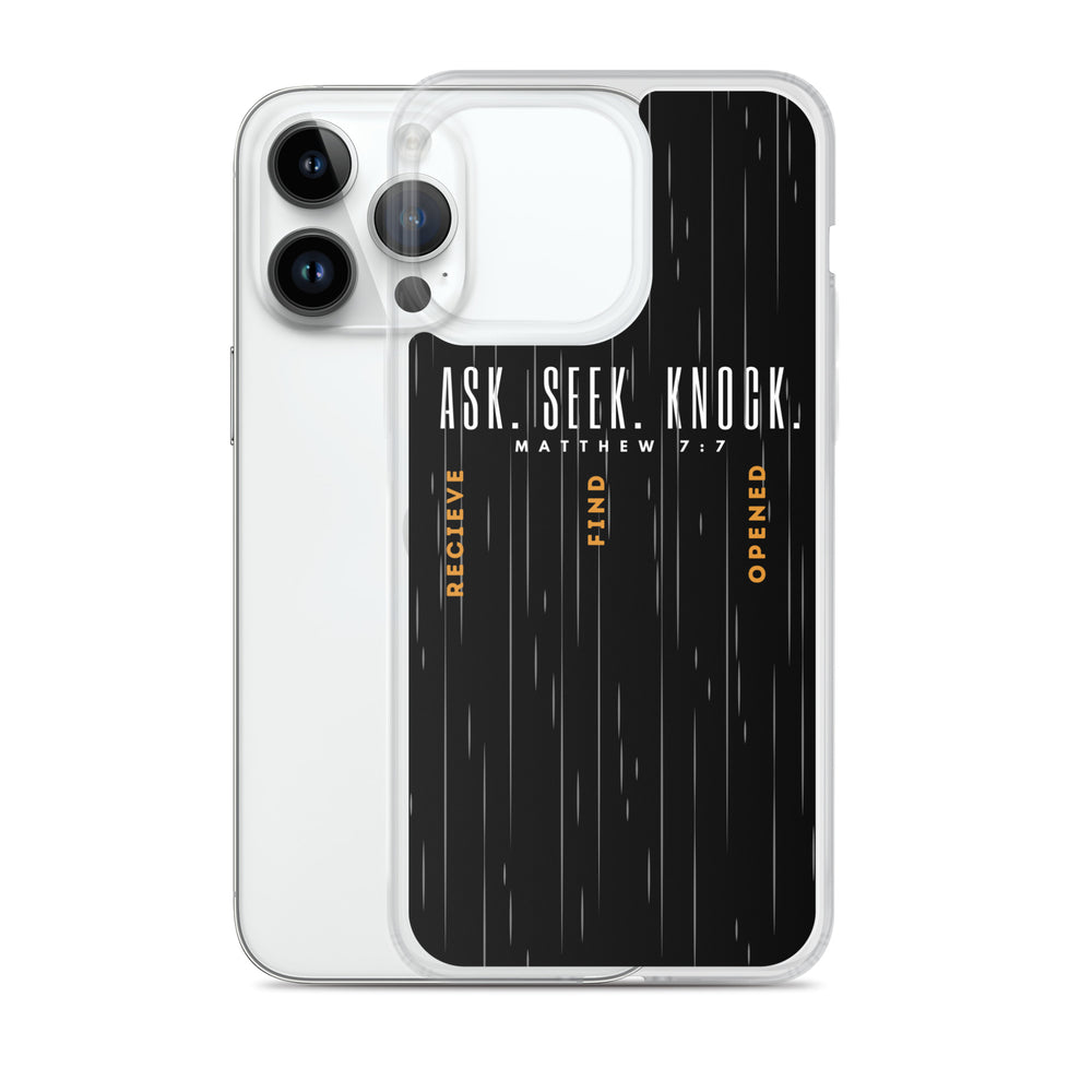 ASK | SEEK | KNOCK iPhone Case