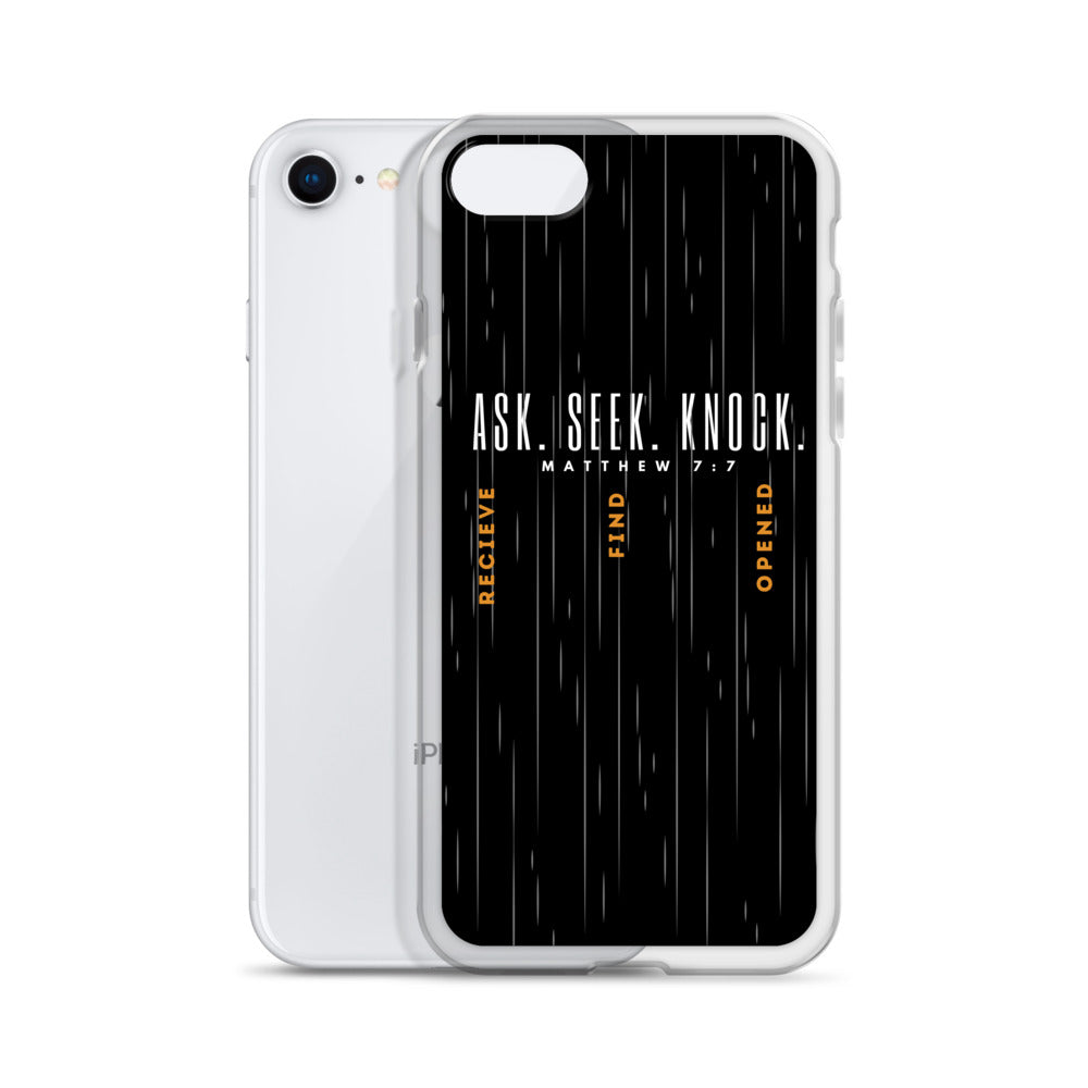 ASK | SEEK | KNOCK iPhone Case