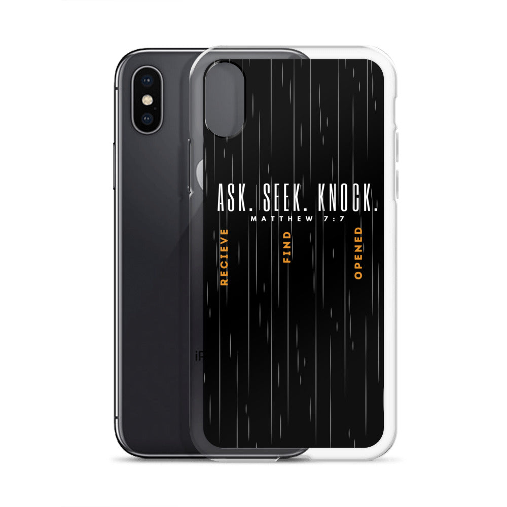 ASK | SEEK | KNOCK iPhone Case