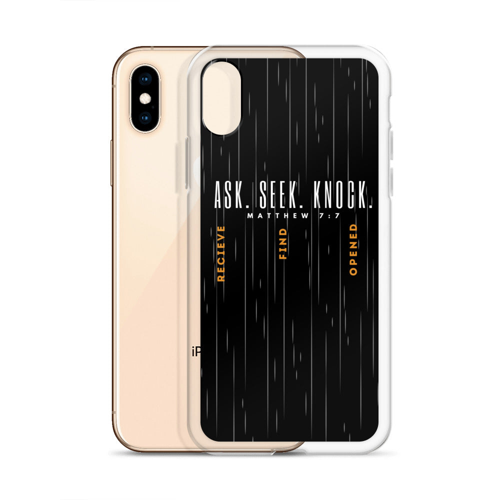 ASK | SEEK | KNOCK iPhone Case