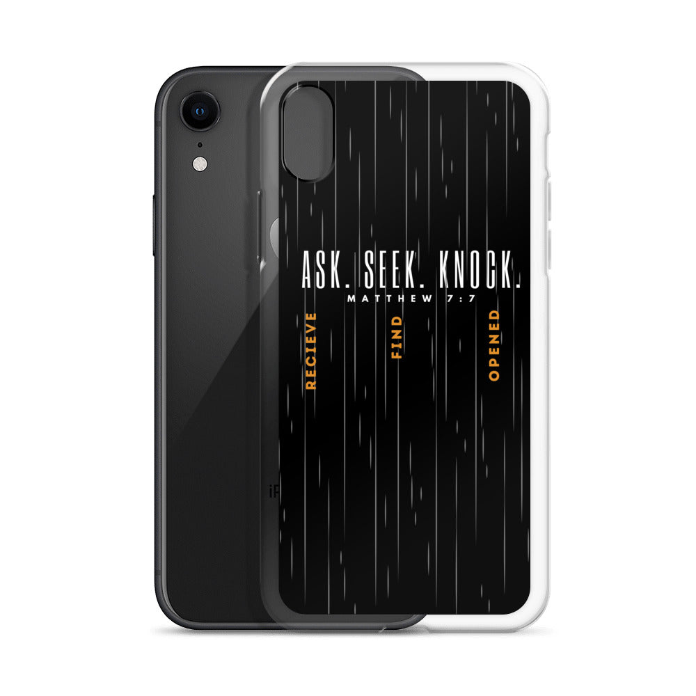 ASK | SEEK | KNOCK iPhone Case