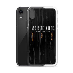 ASK | SEEK | KNOCK iPhone Case