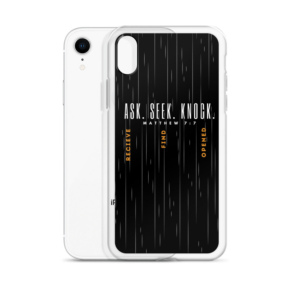 ASK | SEEK | KNOCK iPhone Case