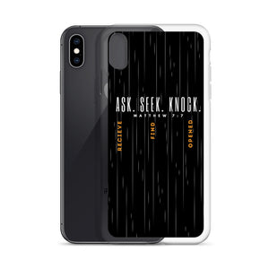 ASK | SEEK | KNOCK iPhone Case