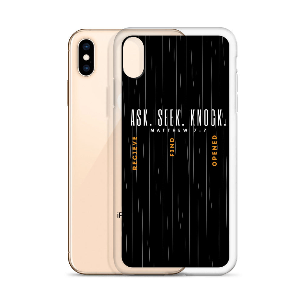 ASK | SEEK | KNOCK iPhone Case