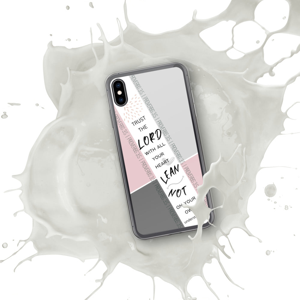 Proverbs 3:5 iPhone Case (Pink)