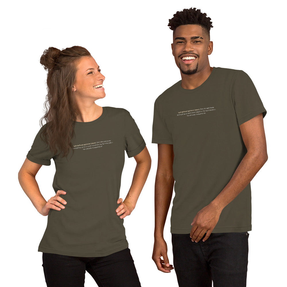 Self-defined Optimist Short-Sleeve Unisex T-Shirt