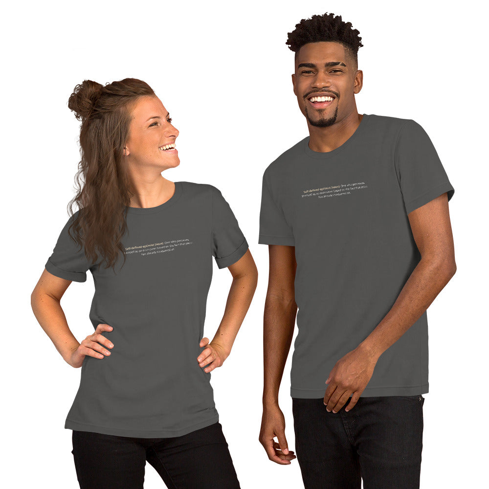 Self-defined Optimist Short-Sleeve Unisex T-Shirt